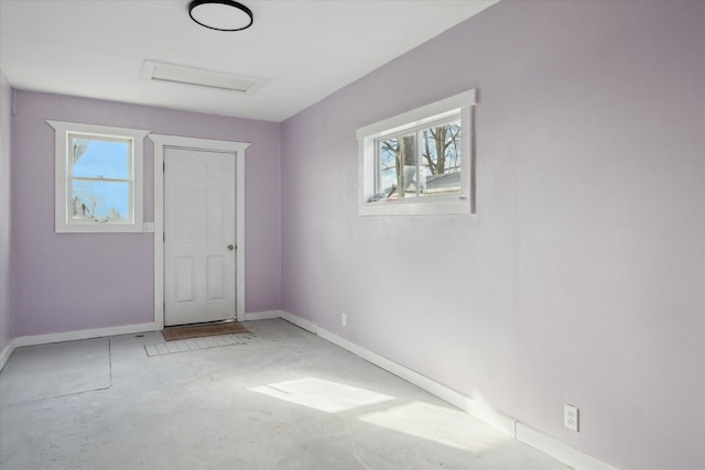 empty room with a healthy amount of sunlight