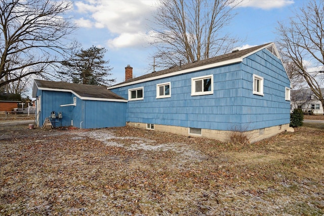 view of rear view of property