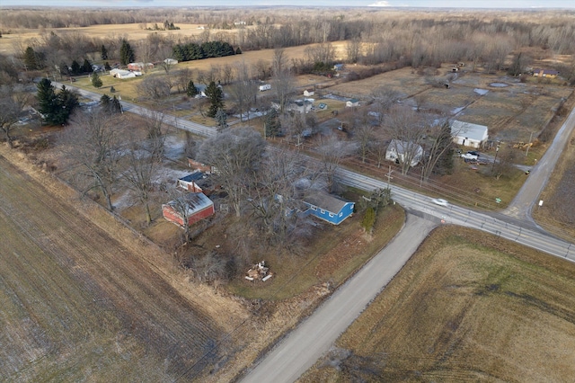 drone / aerial view featuring a rural view