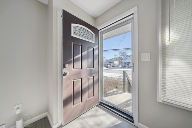 view of foyer entrance