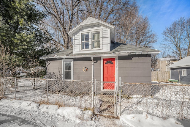 view of front of home