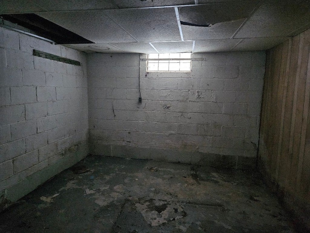 view of basement