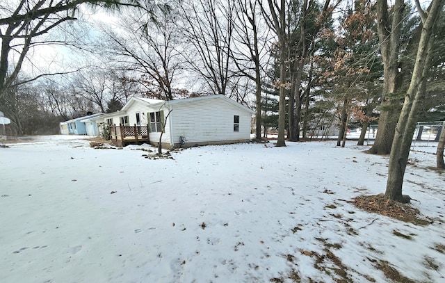 exterior space with a deck