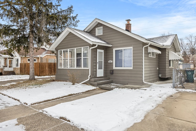 view of bungalow-style house