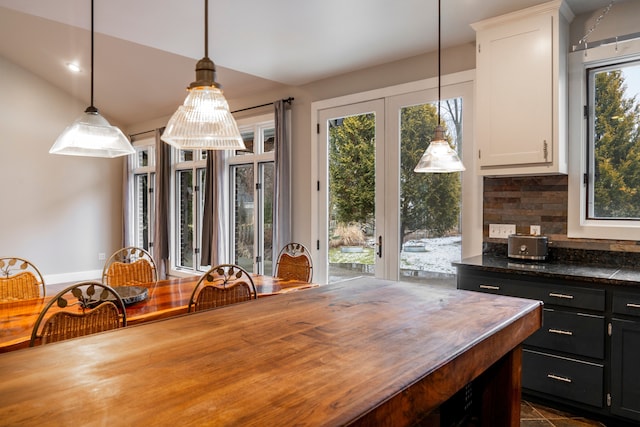 view of dining room