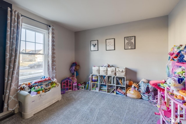 playroom with carpet flooring