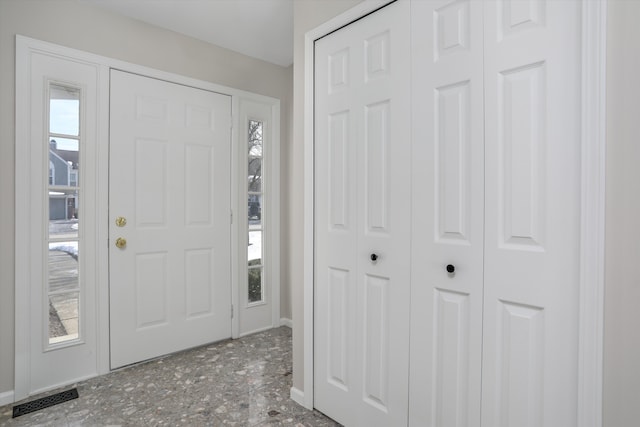 entrance foyer featuring a wealth of natural light