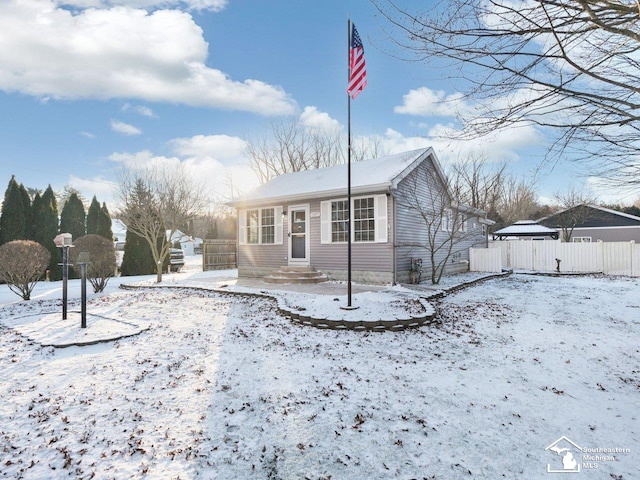 view of front of house