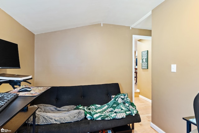 bedroom featuring light hardwood / wood-style flooring