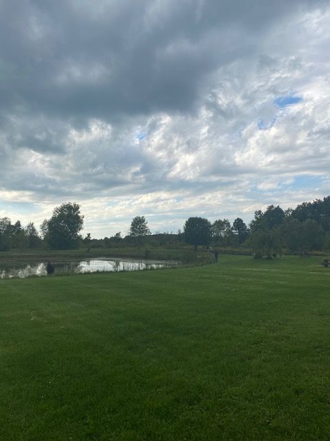 view of yard with a water view