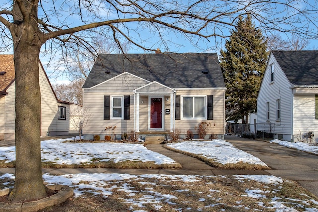 view of bungalow-style house