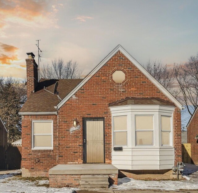 view of front of home