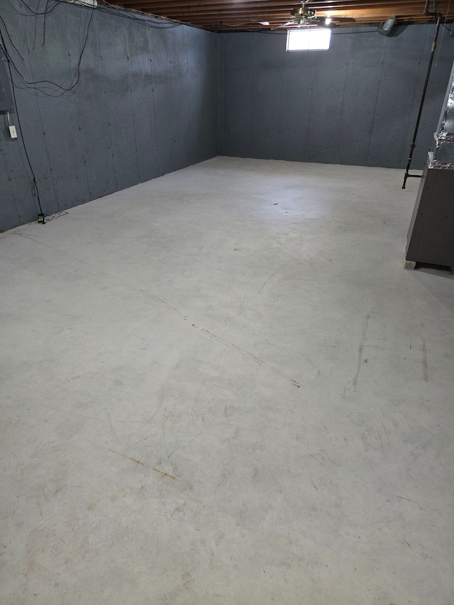 view of basement