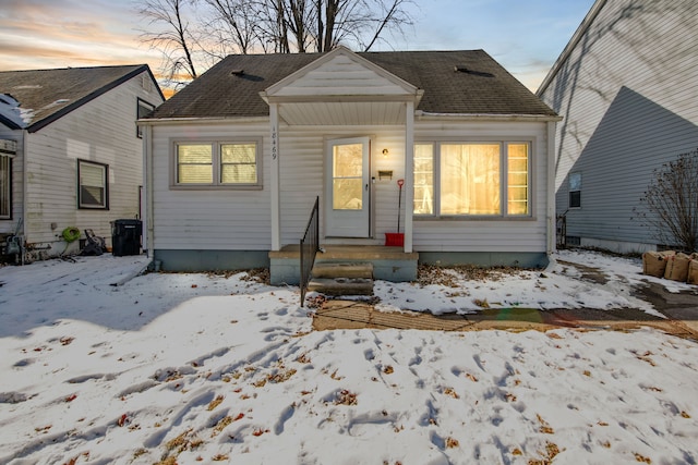 view of front of home