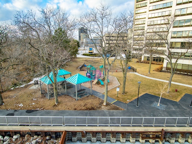 surrounding community with a playground