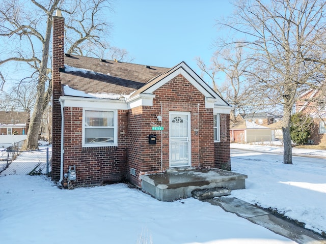 view of bungalow-style home