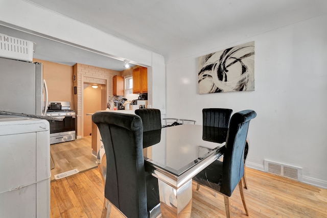 office featuring light hardwood / wood-style flooring