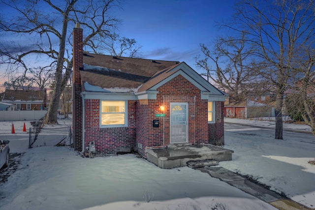 view of bungalow