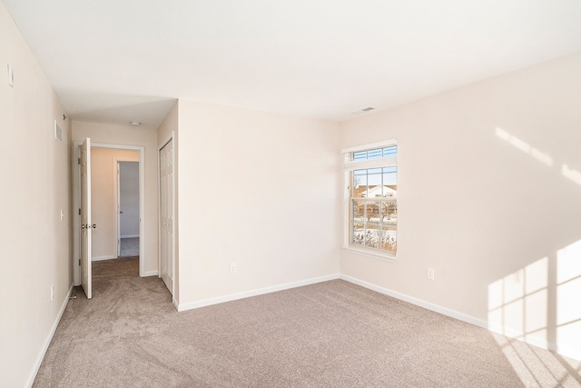 view of carpeted empty room