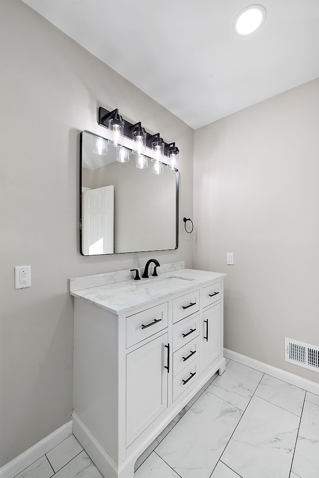 bathroom featuring vanity