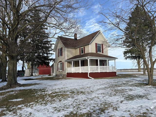 view of front of house with a porch