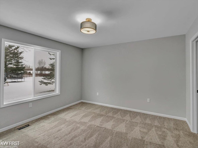 view of carpeted empty room