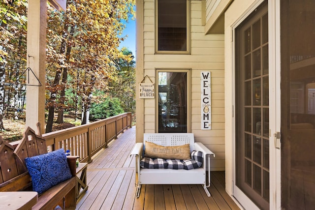 view of wooden terrace