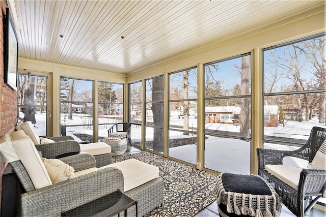 sunroom with a wealth of natural light