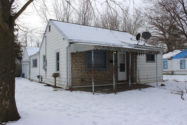 view of bungalow-style home