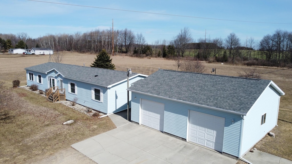 11650 N Wyman Rd, Blanchard, MI 49310 - bird's eye view