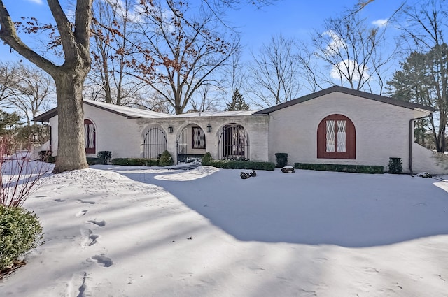 view of front of property with brick siding