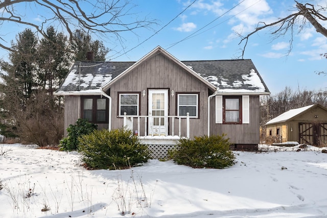 view of bungalow-style home