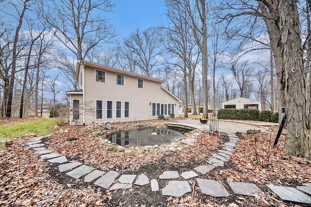 view of rear view of property