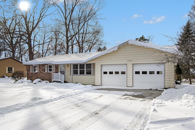 ranch-style house with a garage