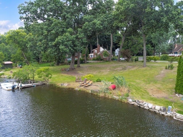 2860 Chadwick Dr, Waterford, MI 48328 - dock area with a water view