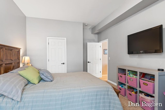 bedroom featuring carpet flooring