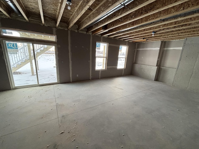 miscellaneous room featuring concrete flooring