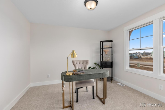 3432 Conrail Dr, Byron Center, MI 49315 - office with light colored carpet and baseboards
