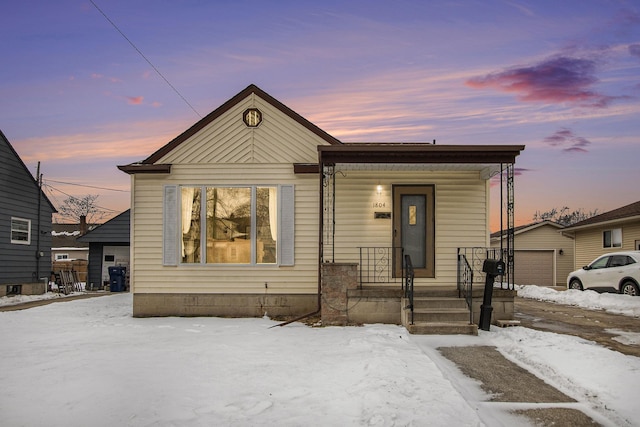 view of front of home