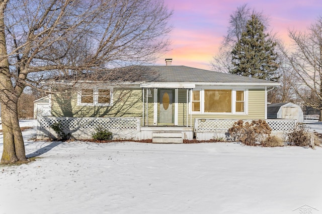 view of bungalow-style house