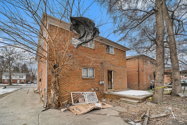 view of back of property