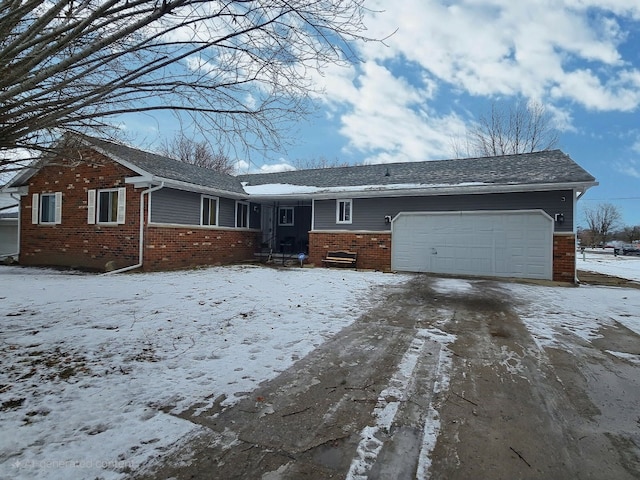 ranch-style house with a garage