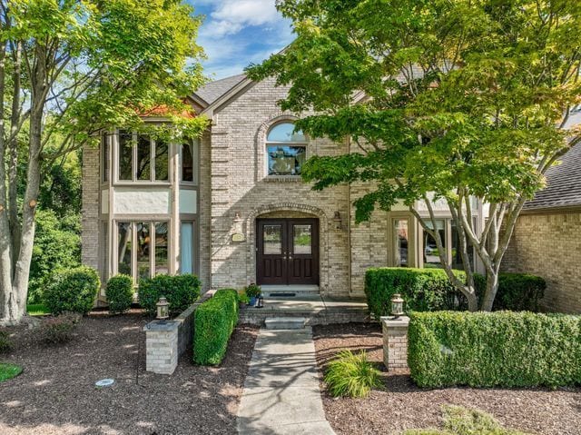 view of exterior entry with french doors