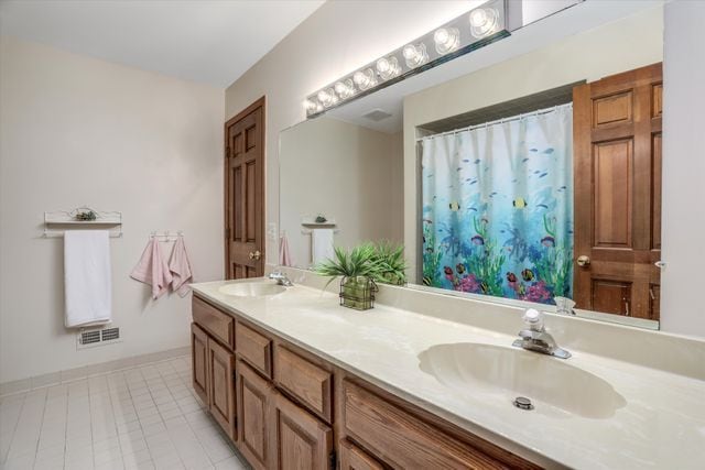 bathroom with vanity