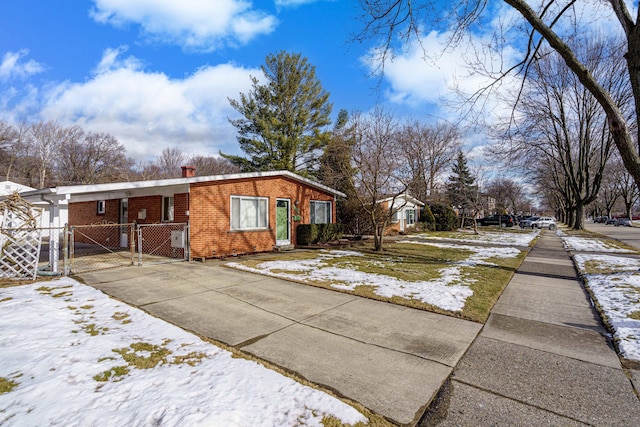 view of front of home