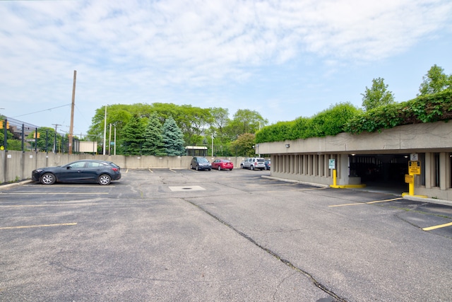 view of car parking