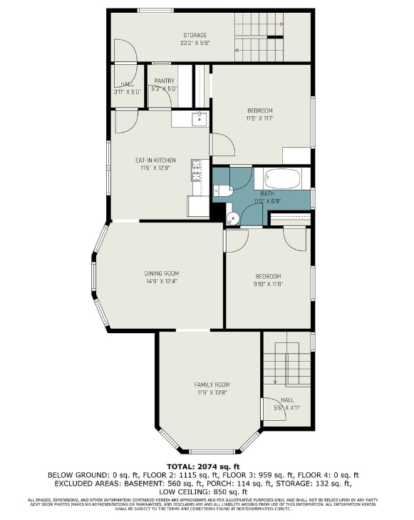4013 Baldwin St, Detroit, MI 48214 - floor plan