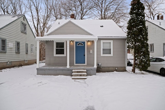 view of bungalow-style house