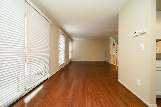 interior space with wood-type flooring