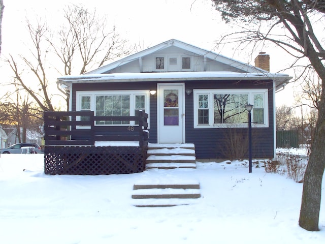 view of bungalow